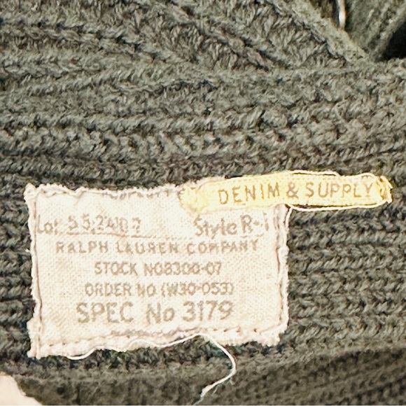 Denim & Supply Ralph Lauren shawl collar Cotton Cardigan Sweater - Picture 7 of 8